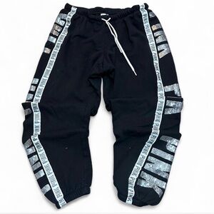 Y2K PINK Victoria's Secret Black and Silver joggers